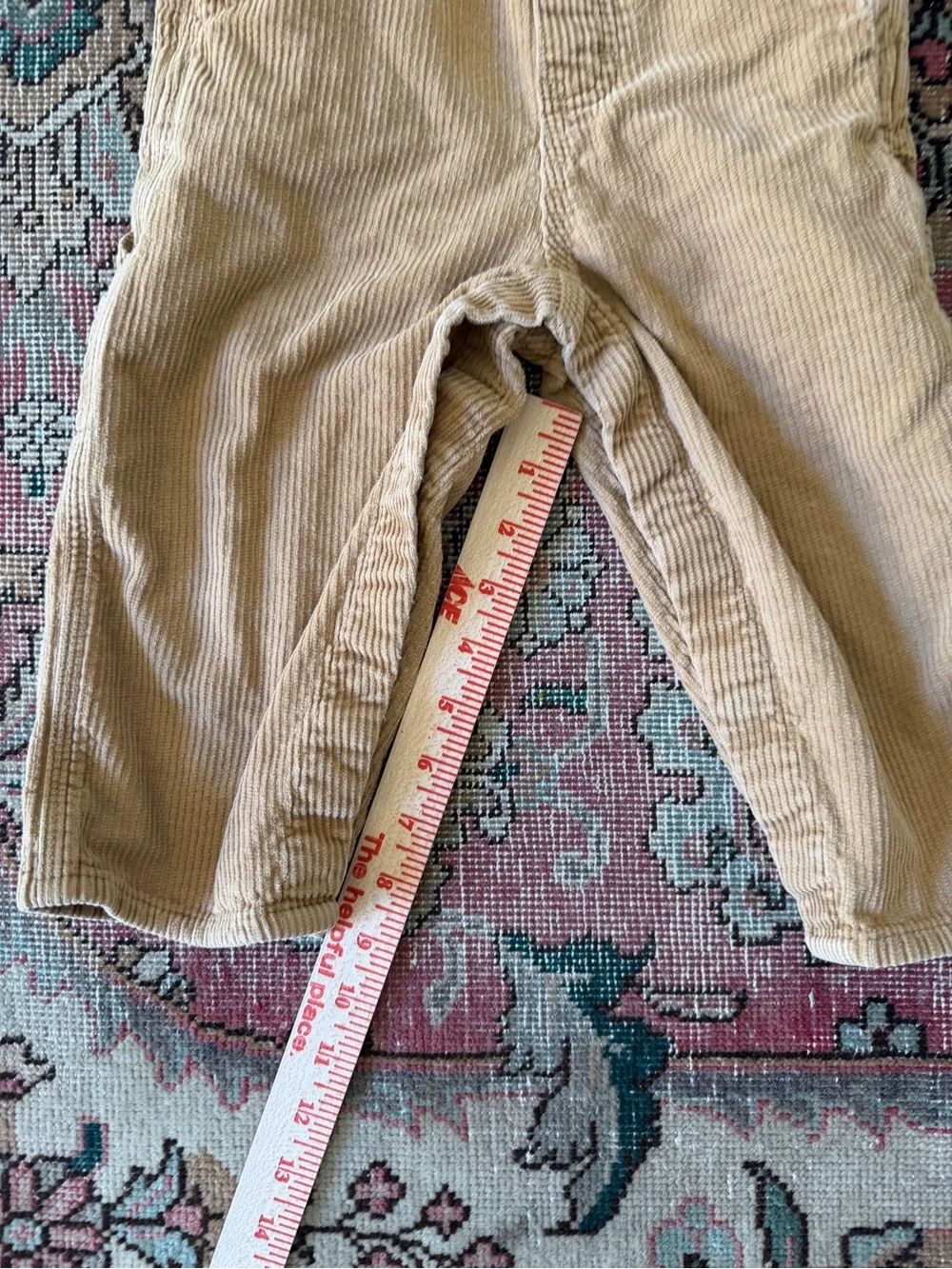 OshKosh B'gosh Tan Corduroy Overalls with Front Pocket